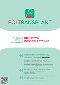 Biuletyn Informacyjny "Poltransplant" Nr 1 (32) 2023